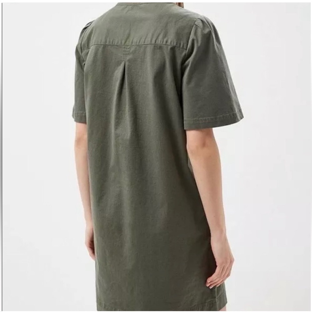 GAP Neutral Lace-Up Shift Dress Size S Baby Tweed in Green  Casual Dress - Picture 2 of 16